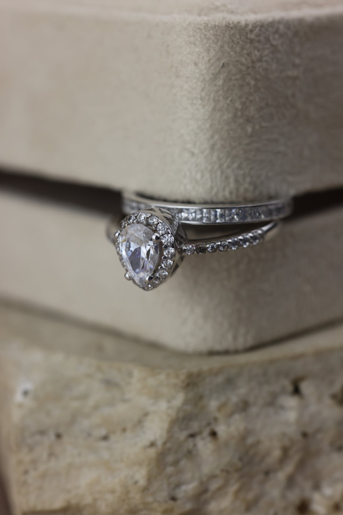 Duo de matrimonio en oro blanco #371