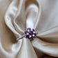 Ruby flower ring