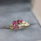 Ruby diamond ring #22234