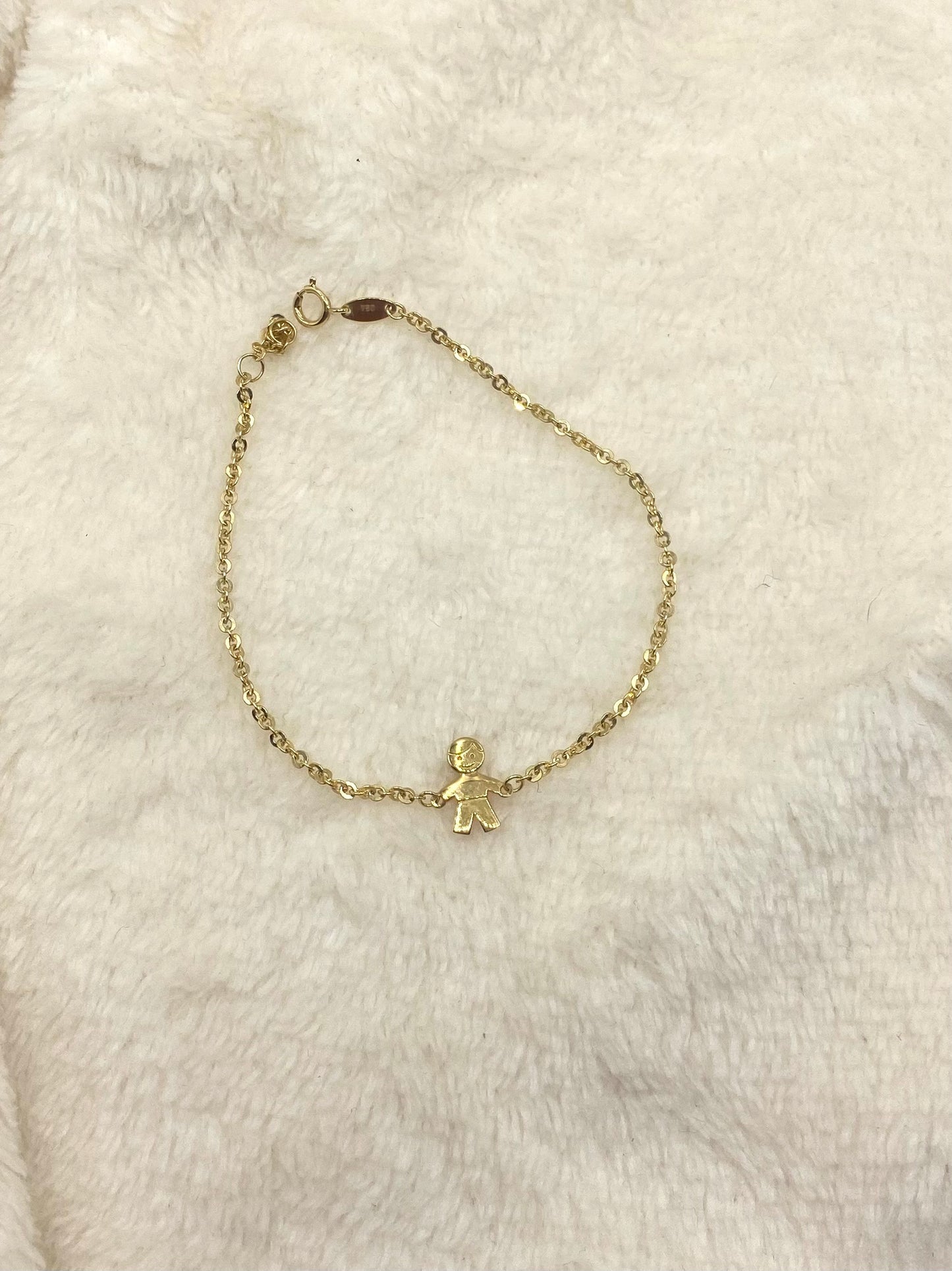 Pulsera con dije de niño - 18k