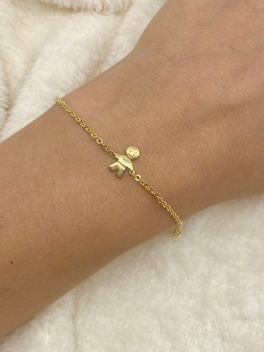 Pulsera con dije de niño - 18k