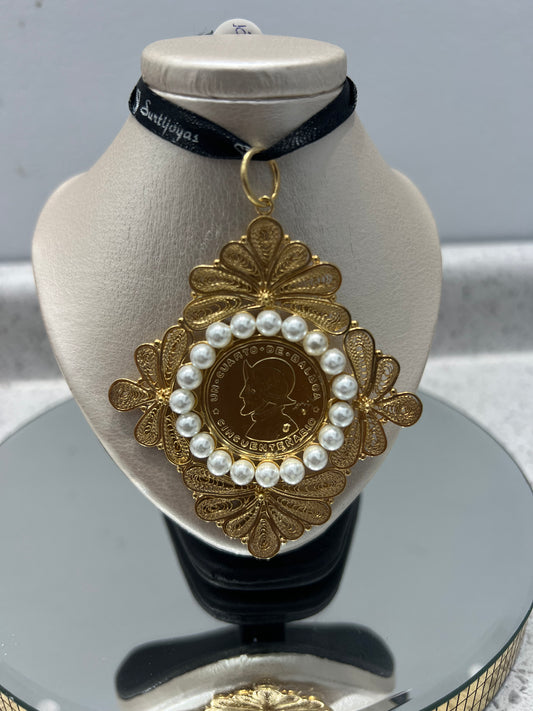 Tapa hueso de un cuarto de balboa aperlado #pt3