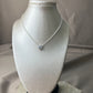Collar con dije de circón blanco #121
