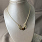 Collar con dije de corazón con alas #123