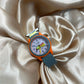 Reloj gris con detalles anaranjados #A63