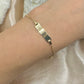 Pulsera con placa lisa - 10k