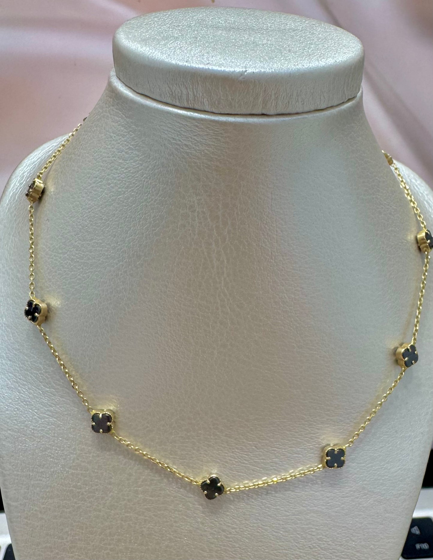 Collar de flores 18k #A23