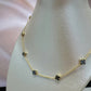Collar de flores 18k #A23