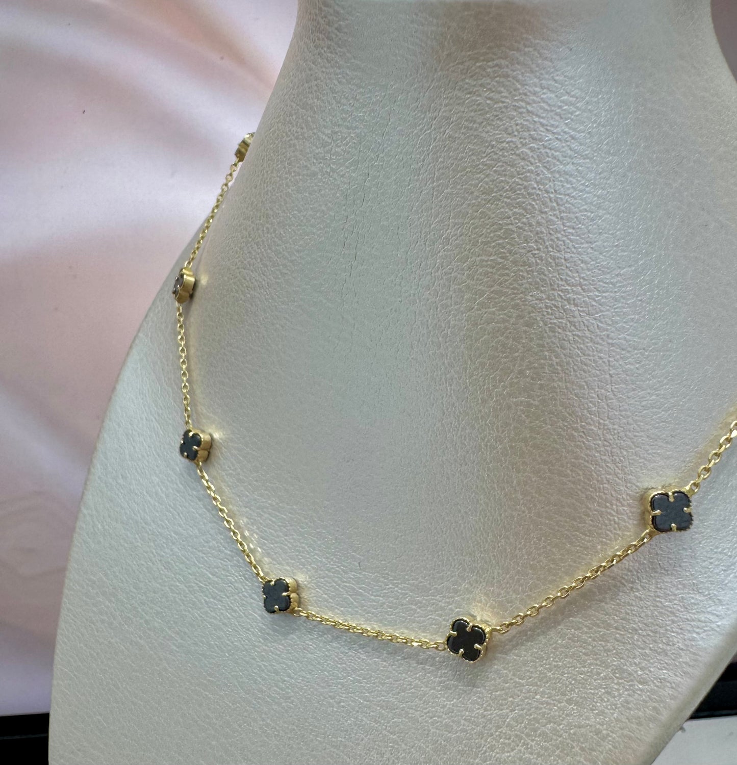 Collar de flores 18k #A23