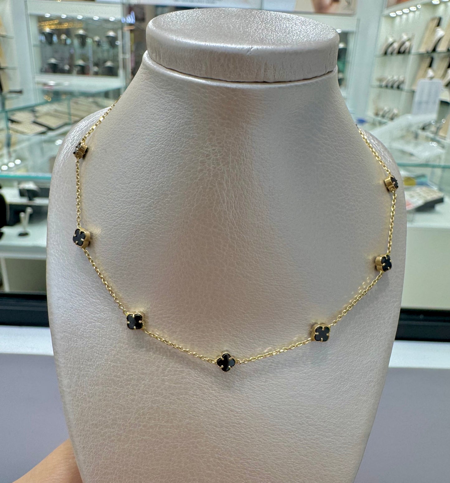 Collar de flores 18k #A23