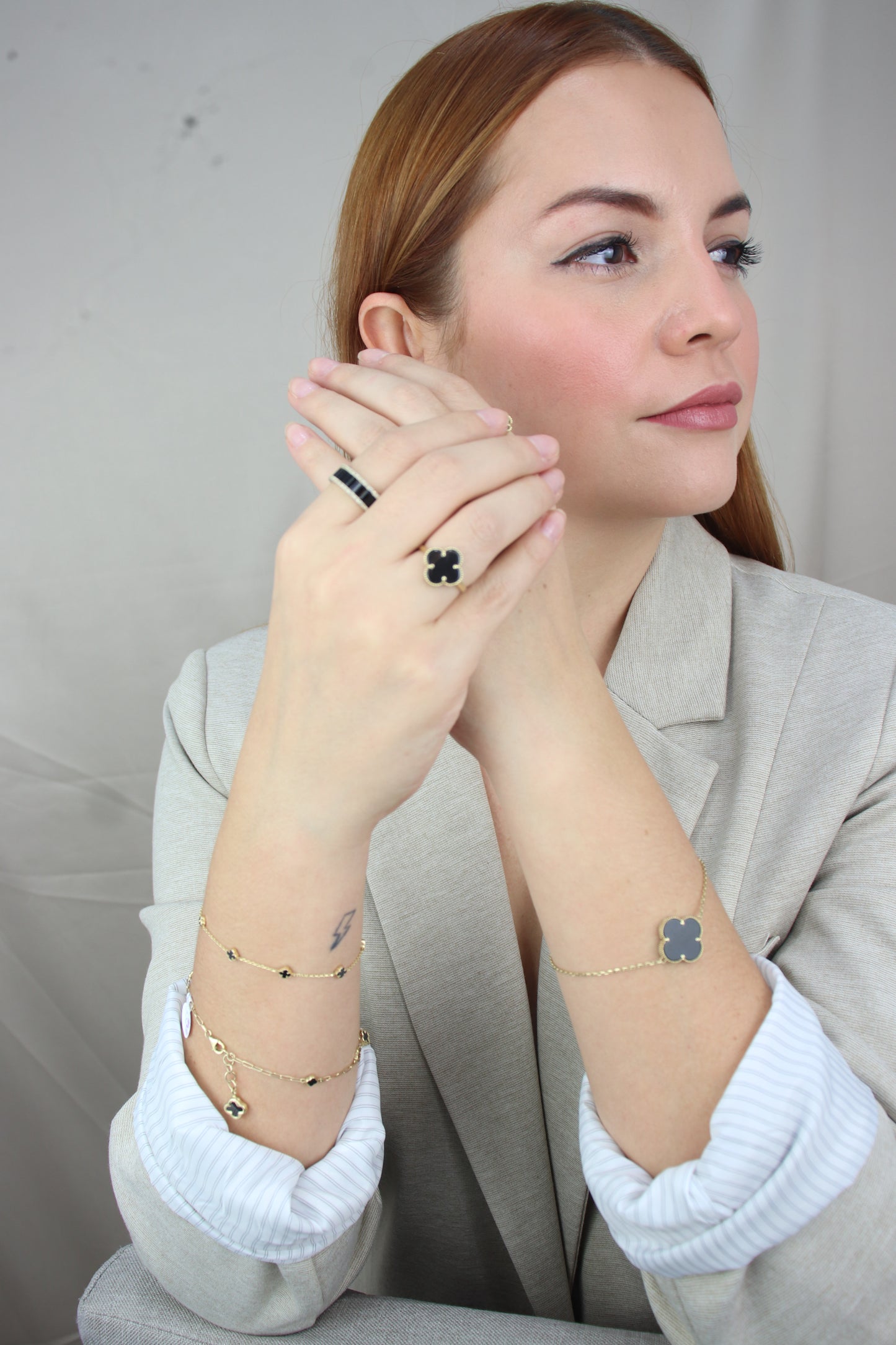 Pulsera de flores 18k #A24