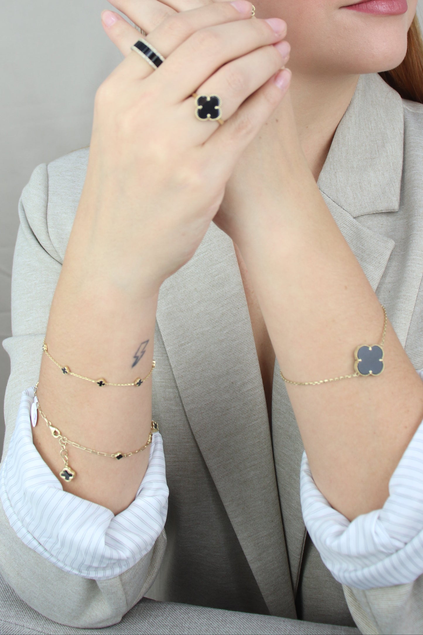 Pulsera de flores 18k #A24
