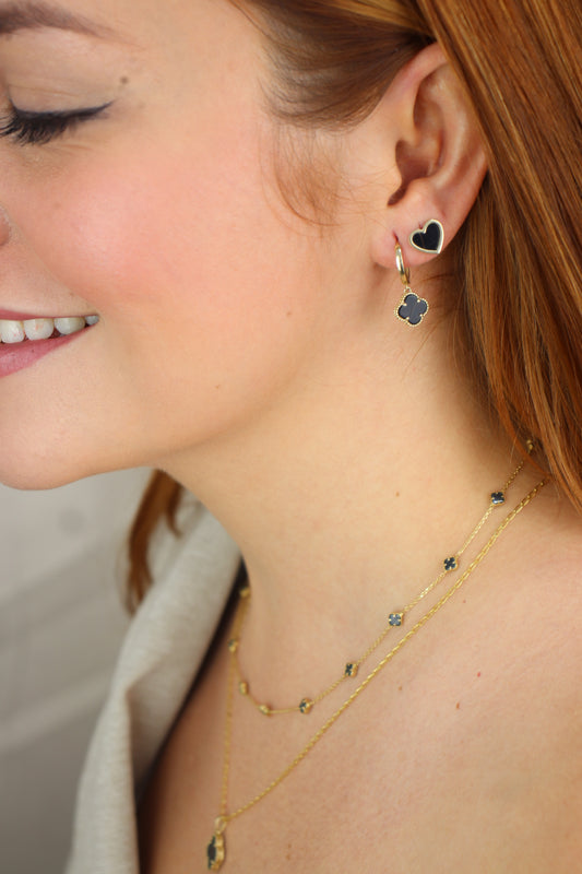 Collar de flores 18k #A23