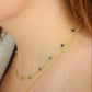 Collar de flores 18k #A23