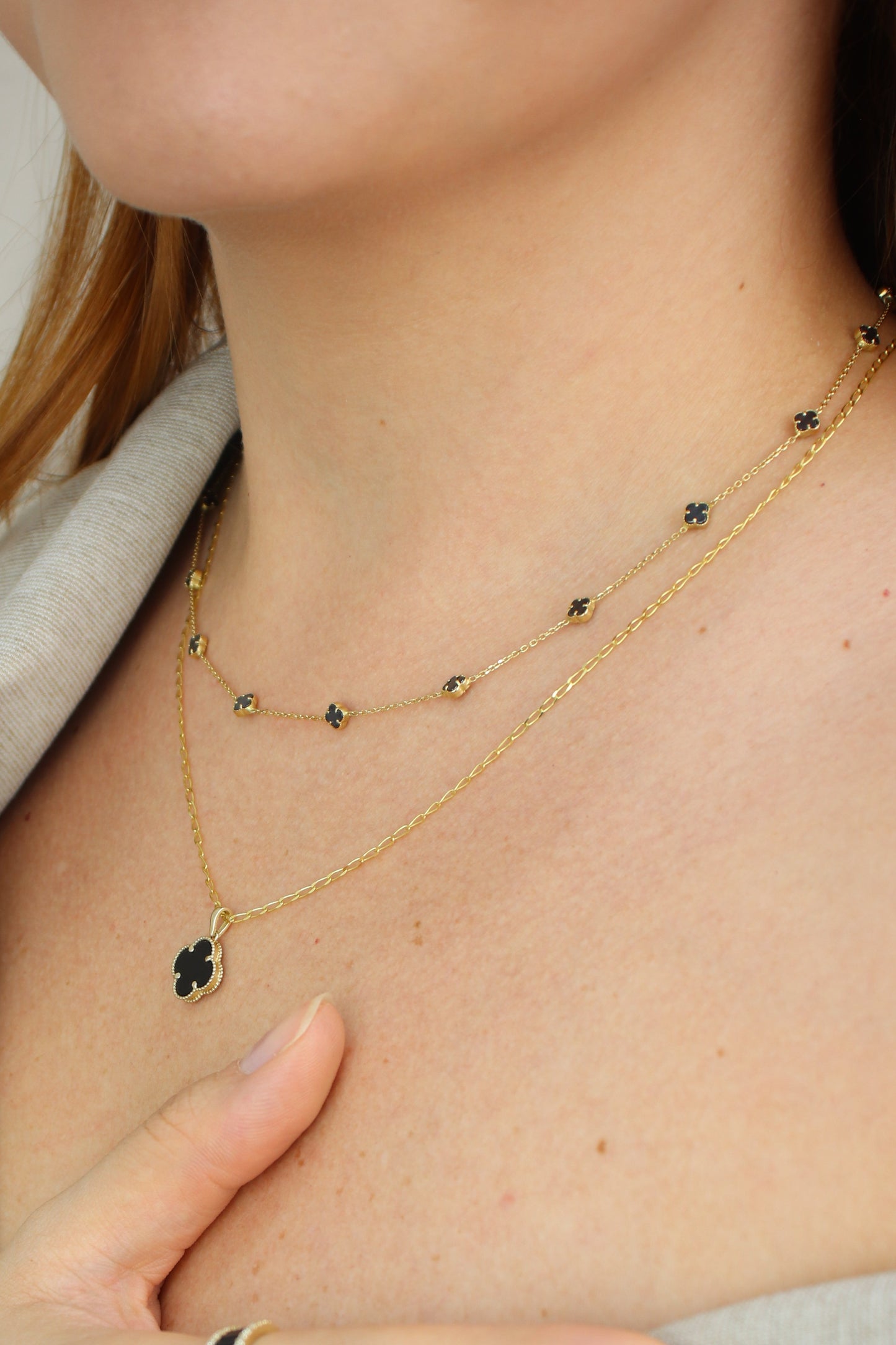 Collar de flores 18k #A23