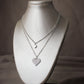 Collar con 2 corazones #120