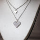 Collar con 2 corazones #120