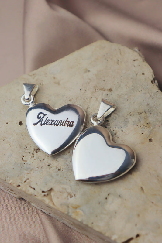 Dije liso grande personalizable #126