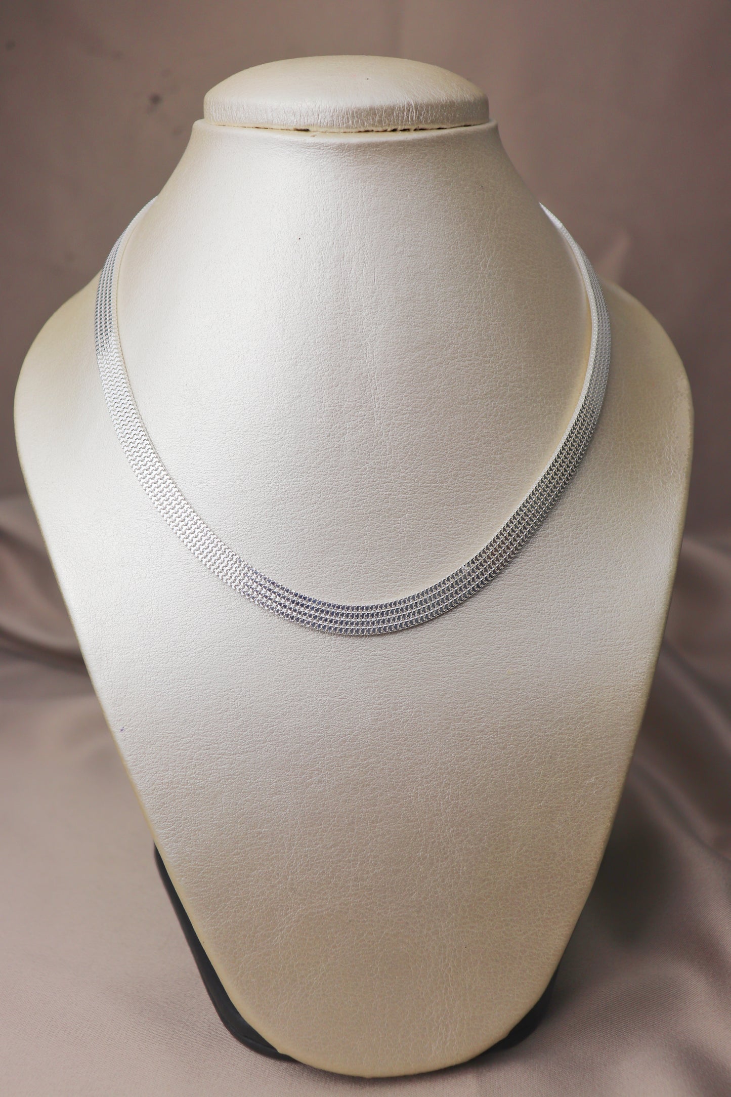 Cadena tejido espejo gruesa #129