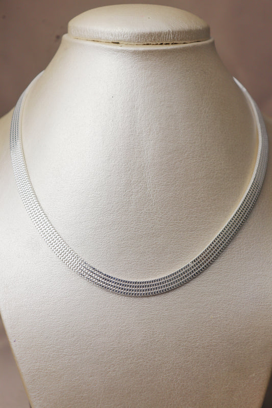 Cadena tejido espejo gruesa #129