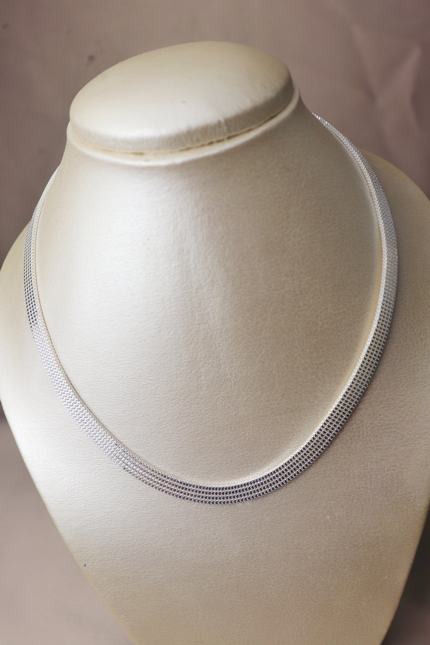 Cadena tejido espejo gruesa #129