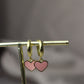 Argollitas con dije de corazoncitos