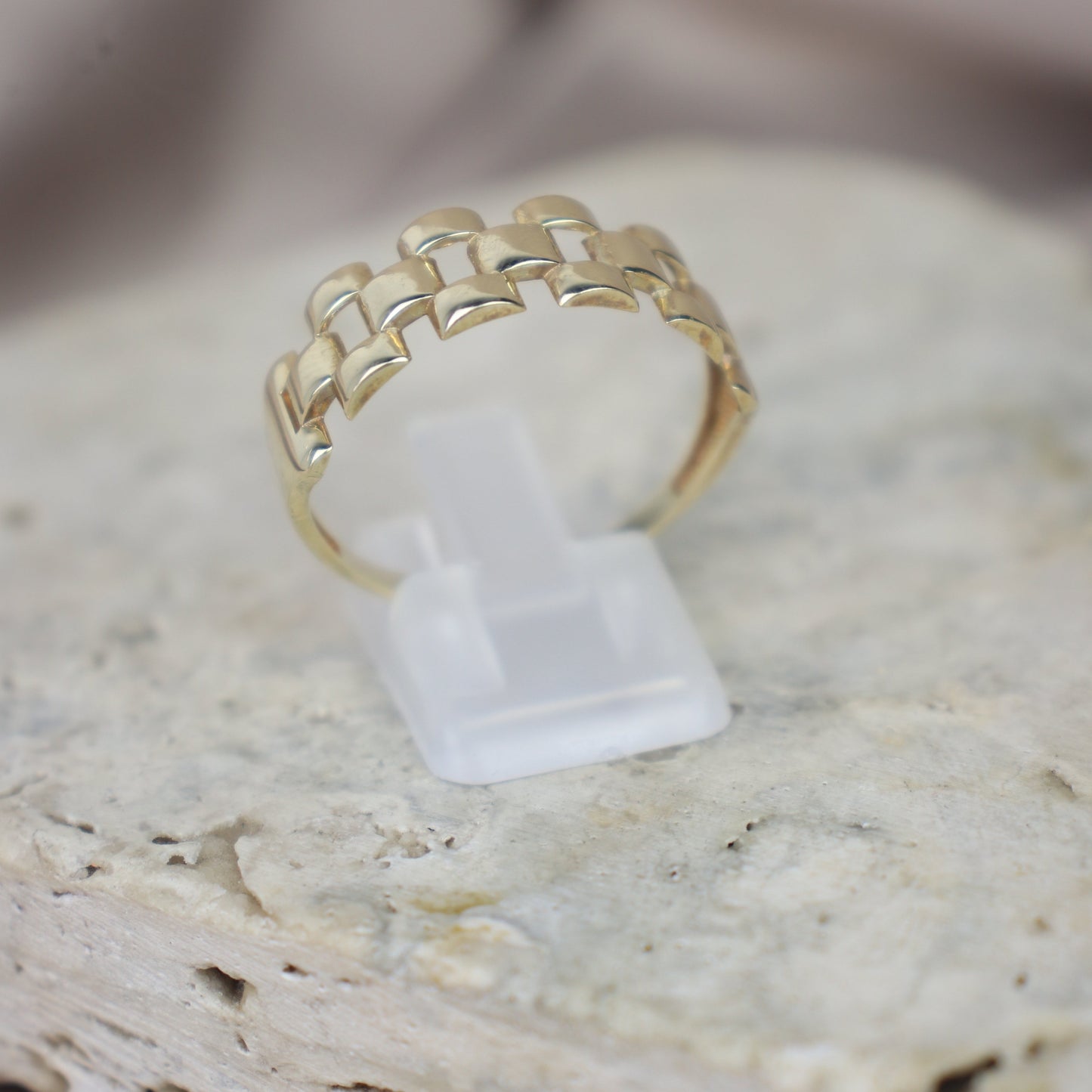 Anillo de hombre tejido 10k #37