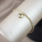 Pulsera doble tejido 10k #41