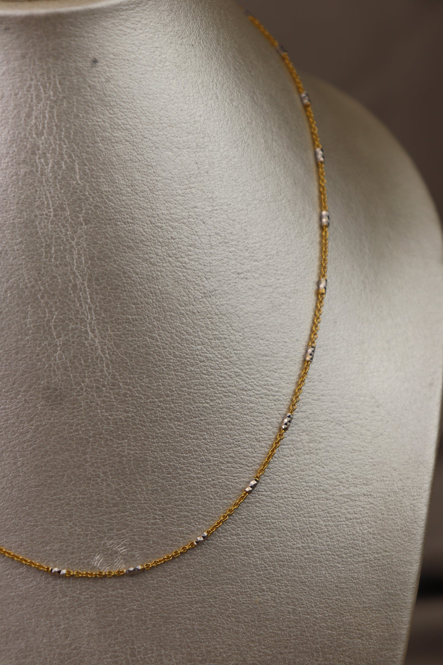 Cadena rolo con diseño 18k #49