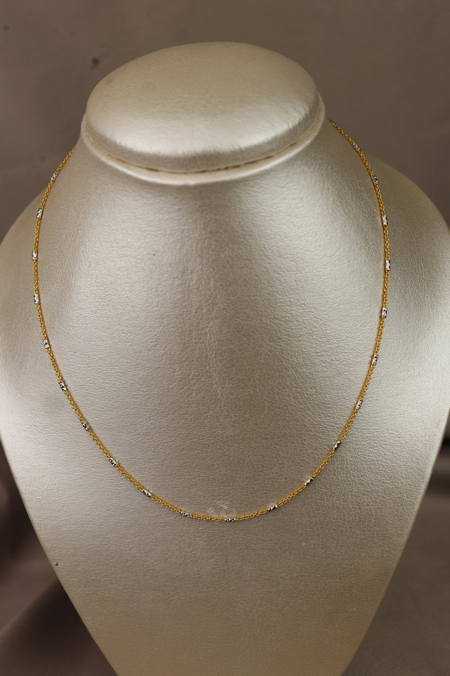 Cadena rolo con diseño 18k #49