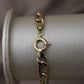 Pulsera Fígaro 3 oros 10k #53
