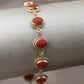 Pulsera coral 10k #62