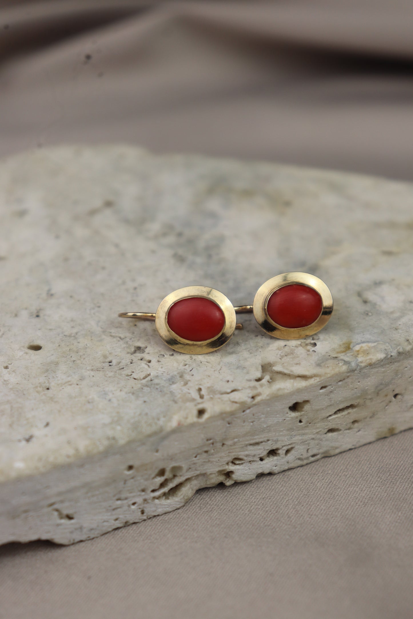 Aretes Coral 10k #63
