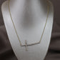 Collar con cruz 10k #67