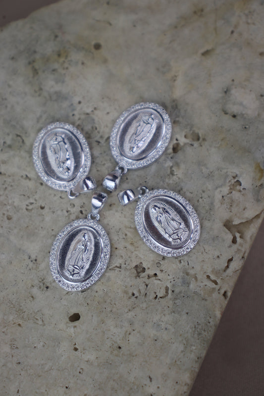 Medalla de la Virgen de Guadalupe - plata #83