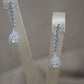 Aretes largos de gota - plata #75