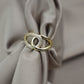 Anillo entrelazado - Plata #72