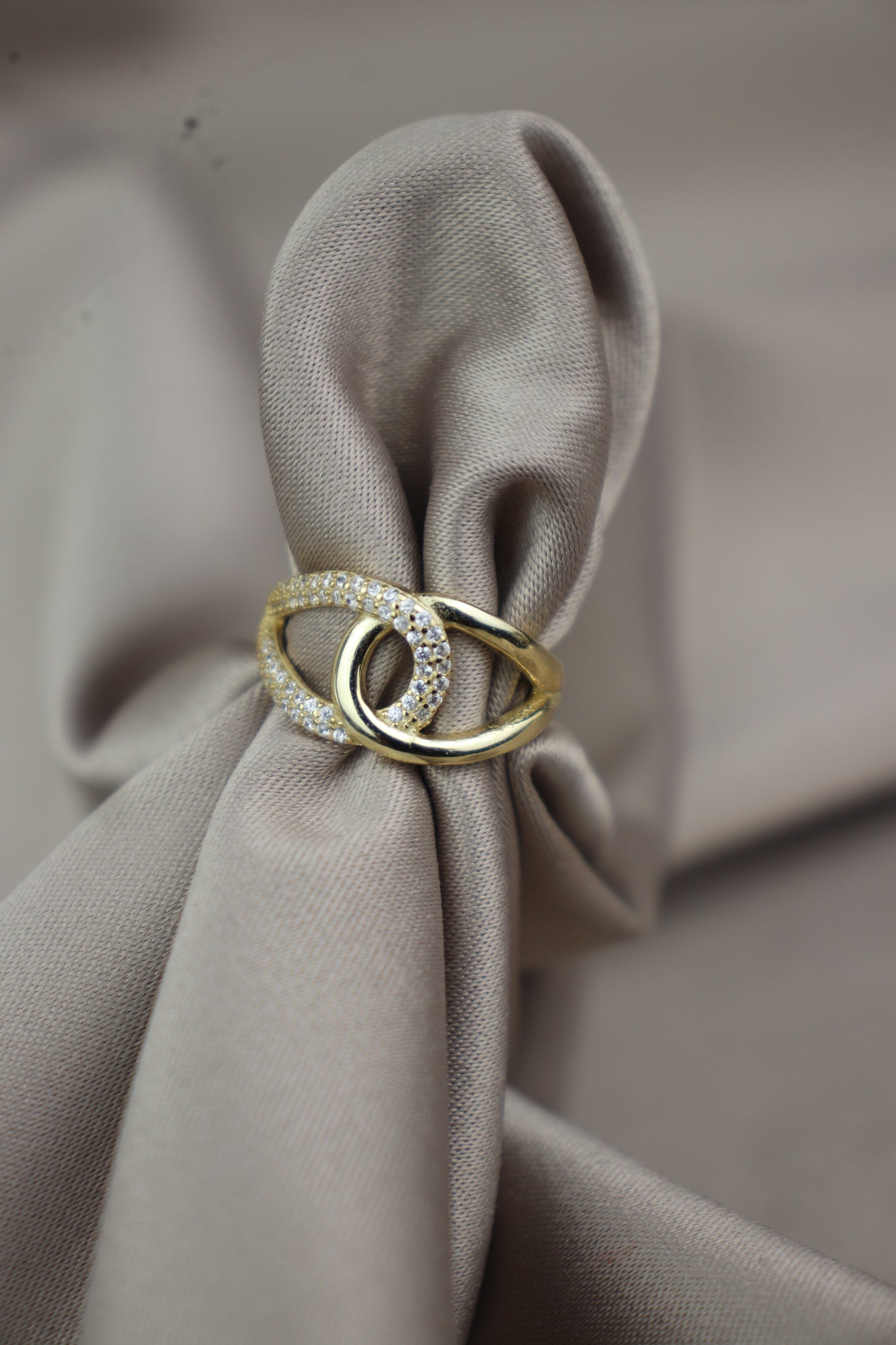 Anillo entrelazado - Plata #72