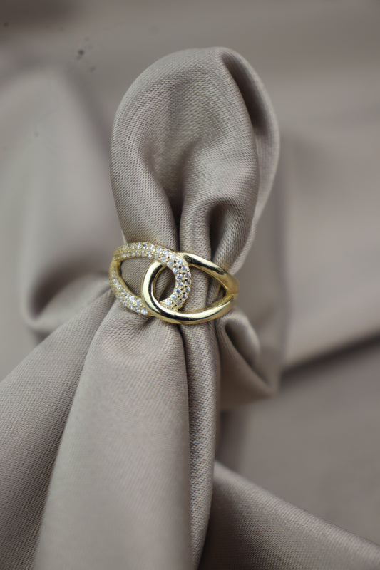 Anillo entrelazado - Plata #72