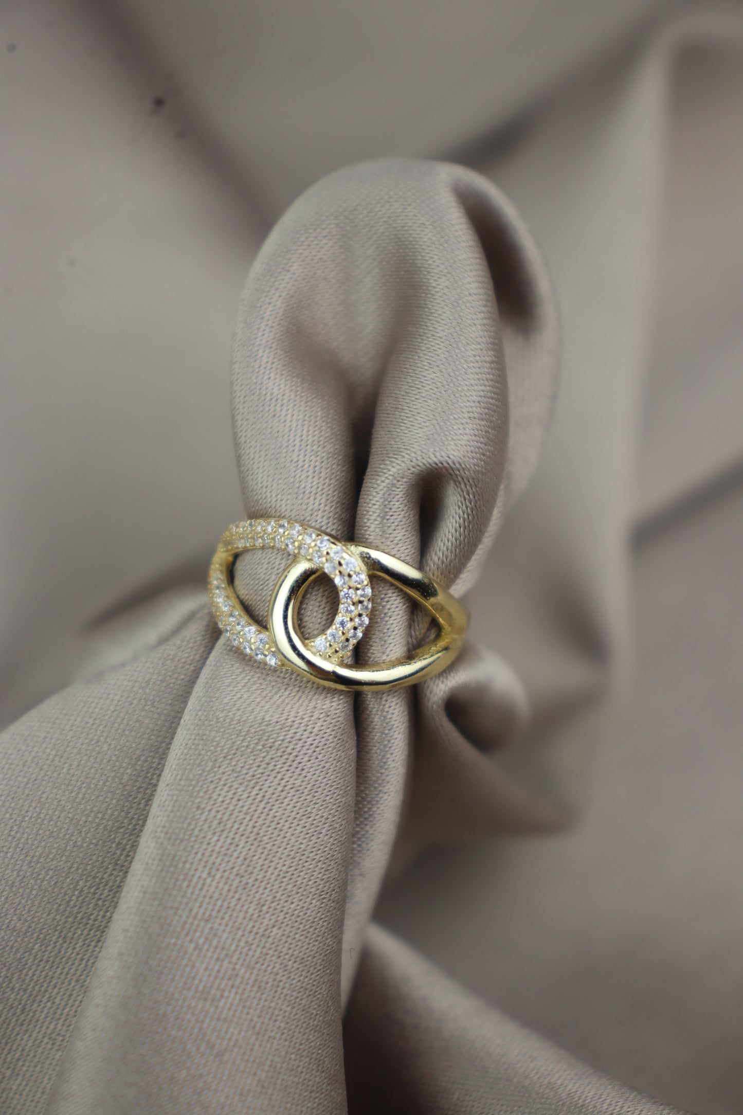 Anillo entrelazado - Plata #72
