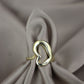 Anillo medio corazon - plata #84