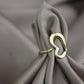 Anillo medio corazon - plata #84