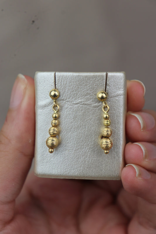 Colgantes de bolitas - 18k #95