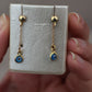 Aretes ojito turco 18k #94
