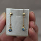Aretes ojito turco 18k #94