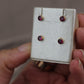 Stud de oro fucsia 10k #89