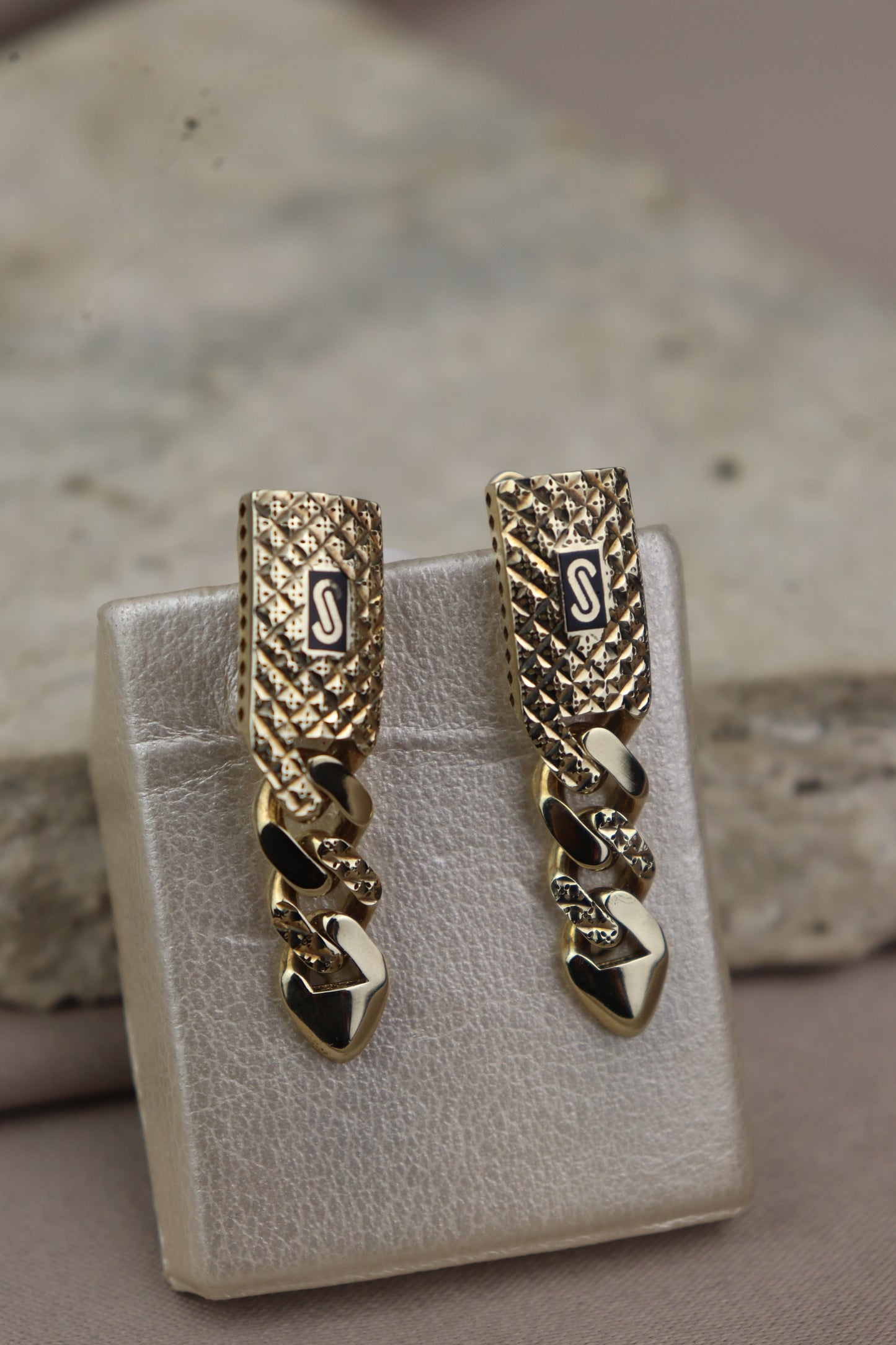 Earrings Monaco Chain diamantados #87