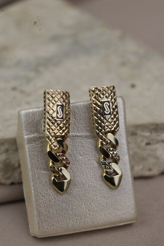 Earrings Monaco Chain diamantados #87