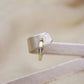 Huggies en oro amarillo de 14K con diamantes#04