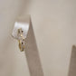 Huggies oro amarillo de 14K con diamantes#03